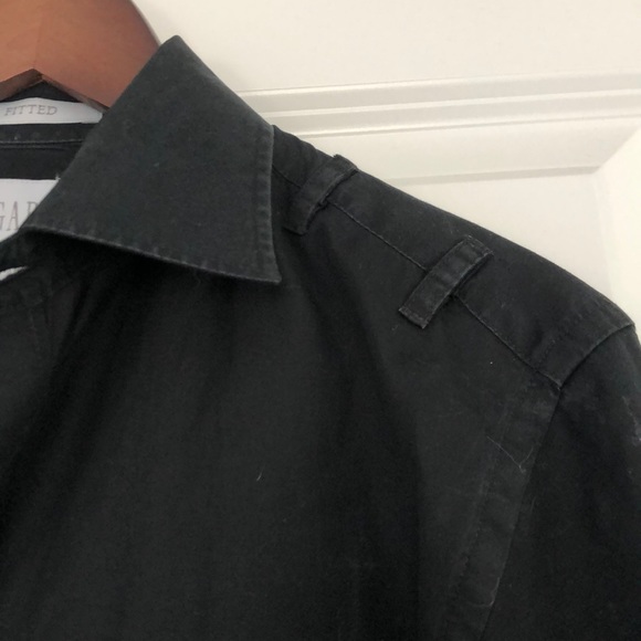 Gap men’s fitted black button down size M - Picture 3 of 3